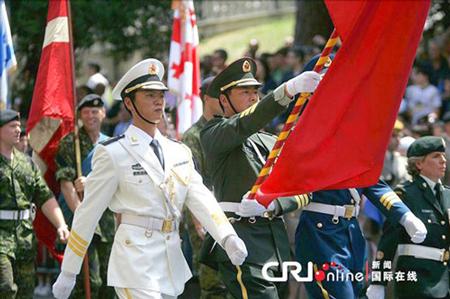 中國儀仗隊(duì)參加俄羅斯閱兵，展現(xiàn)軍威與友誼的壯麗畫卷，中俄友誼見證，中國儀仗隊(duì)參加俄羅斯閱兵，壯麗畫卷展現(xiàn)軍威與深情友誼