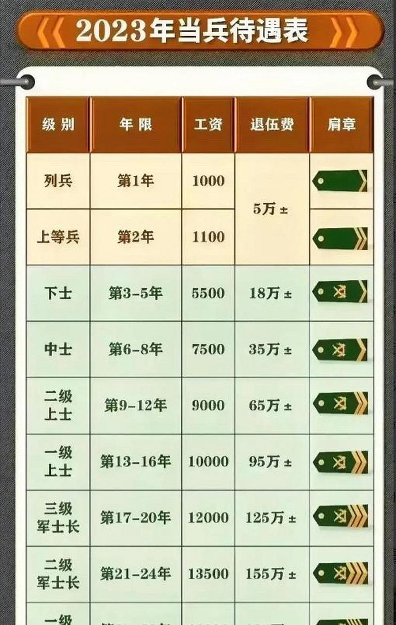 義務(wù)兵兩年能拿多少錢？全面解析義務(wù)兵薪酬及福利待遇，全面解析，義務(wù)兵兩年薪酬與福利待遇概覽