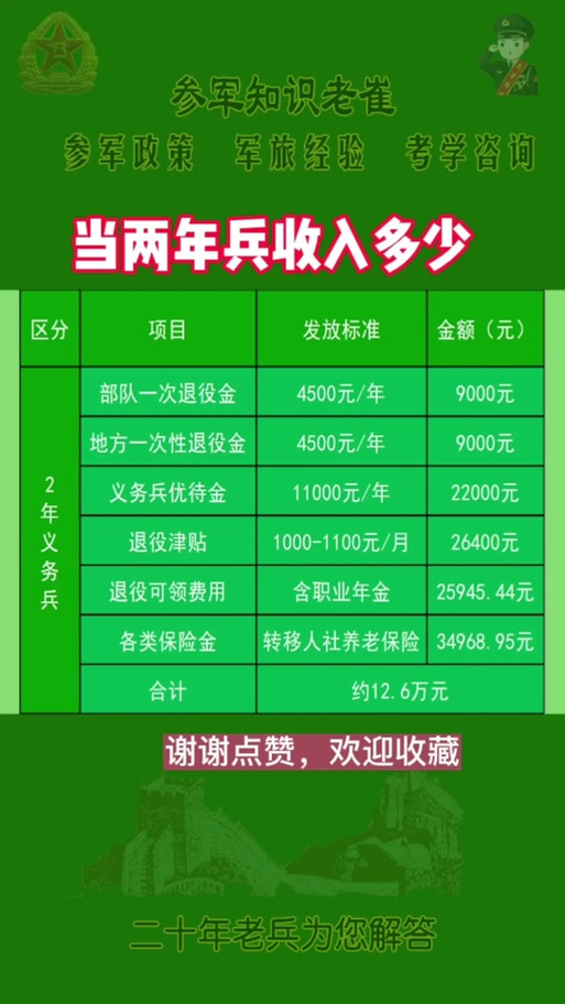 關(guān)于義務(wù)兵兩年能拿多少錢的全面解析，全面解析，義務(wù)兵兩年收入概覽